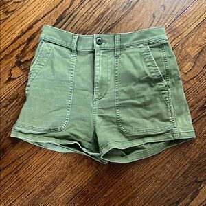 Women's Green Casual Shorts